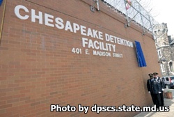 detention chesapeake facility maryland